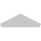 Ekena Millwork Peaked Cap Smooth Architectural PVC Combination Pediment, 70"W x 24-3/8"H x 2-3/4"P (Pitch 6/12) PEDPC070X245PKC00 - alternate 5